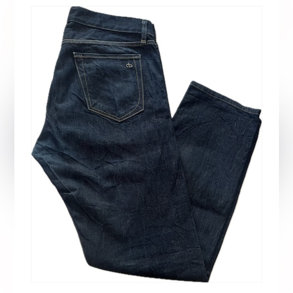 rag & bone Mens Blue Standard Issue Jeans Fit 2 Slim Leg Men’s Raw Sz 33